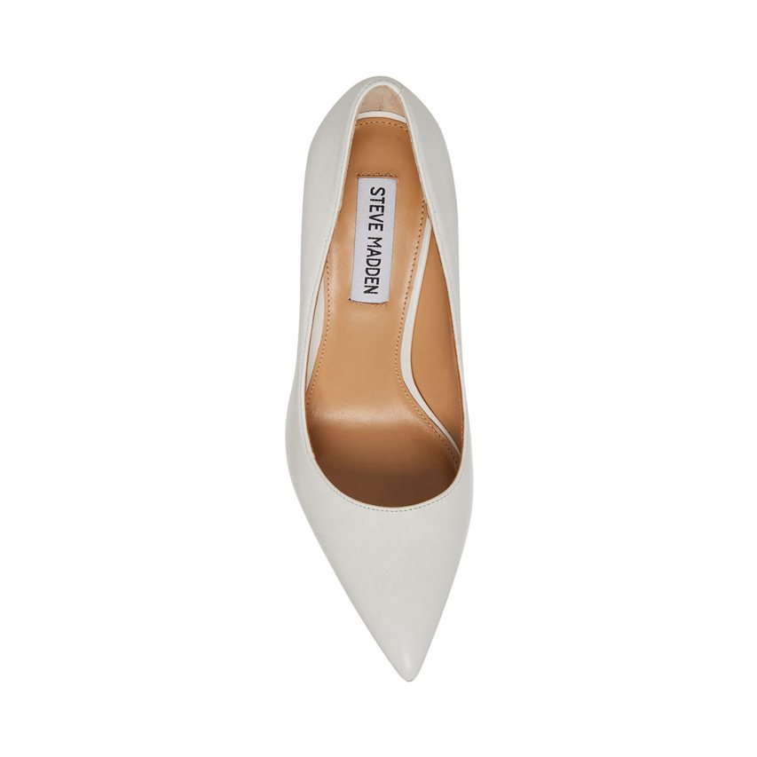 Tacones Steve Madden Evelyn Cuero Mujer Blancas | ES DW301S